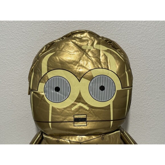 2014 Star Wars C-3P0 Backpack Pals Plush Backpack 18” Disney LucasFilms Rare - Picture 4 of 16